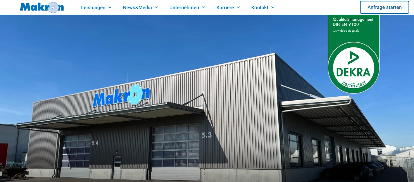 Wir sind live! Makron GmbH